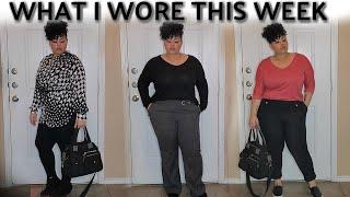 PLUS SIZE What I Wore This Week To Work - Business Casual