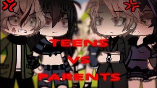 TEENS VS PARENTS||GACHA LIFE SINGING BATTLE