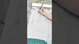 Trace The Pattern!   ️ #tracing #patterns #sewing #sewingtips #sewinghacks