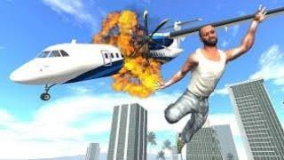 Franklin Private Plane Crash in Indian Bike Driving 3D part=2 #recommended #gta #gaming #trend