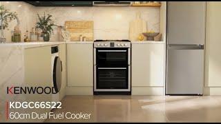 KENWOOD KDGC66S22 60 cm Dual Fuel Cooker - CG Video