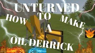 unturned how to make a oil derrick/pump jack/oil drill