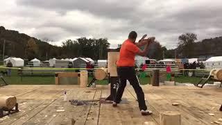 Aaron Hovis Standing Block Elimination Johnny Appleseed Festival