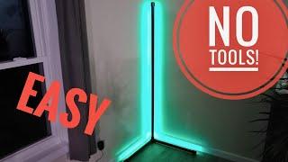 DIY LED Corner Lamp For Under $50 / No Tools