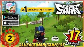 SECOND TIME SAUSAGE MAN GAMEPLAY (ANDROID, IOS) PART 2 | WORLDS FUNNY BATTLE ROYALE GAME SAUSAGE MAN