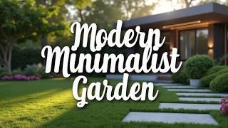 Modern Minimalist Garden Ideas: Sleek & Simple Outdoor Designs