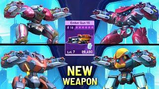 NEW WEAPON Ember Gun 16 with Panther Redox Paragon Guardian - Mech Arena