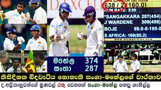 SANGA-MAHELA World Record Partnership Of 624 Runs | BEST PARTNERSHIP in Test Cricket