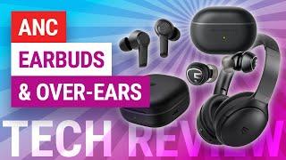 Great Active Noise Cancelling Earbuds & Headphones on a Budget | SoundPEATS T3, Mini Pro & A6 Review