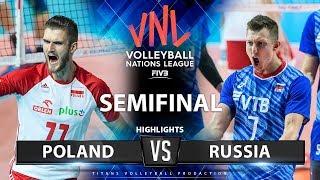 Poland vs Russia | SEMIFINAL | Highlights | Men's VNL 2019