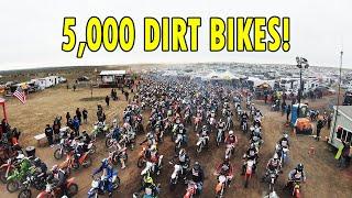 What Does 5,000 DIRT BIKES Lined in a Row Look Like? 2022 Desert 100 Race