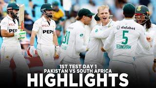 Full Highlights | South Africa vs Pakistan | 1st Test Day 1 | PCB | ME2K