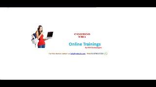 Cognos TM1 Perspective online training part 1 by RVH Technologies