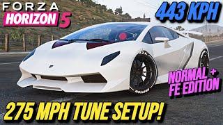 FORZA HORIZON 5 - 275 MPH Lamborghini Sesto Elemento Tune Setup