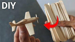 How to Make  Airplane Out of Icecream Sticks |extra 300 plane| #aeroplane #howto