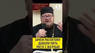 ЗАЧЕМ РАСПЯТОМУ ДАВАЛИ ПИТЬ УКСУС С ЖЕЛЧЬЮ? Священник Олег Стеняев