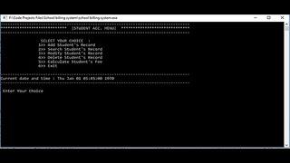 SCHOOL BILLING SYSTEM IN C PROGRAMMING WITH SOURCE CODE