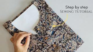 Most Common Kurti Front neck design /step by step full sewing tutorial