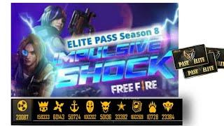 08 elite pass IMPULSIVE SHOCK free fire 8th elite pass// GAME HUNTERS STARLOVE  ALL ELITE ZOON