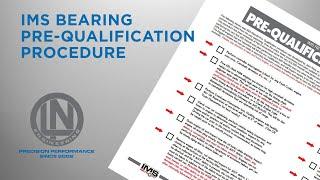 IMS BEARING Pre-Qualification Procedure for Porsche M96 and M97 Engines