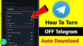 how to stop telegram auto download problem 2024 || telegram auto download off kaise kare