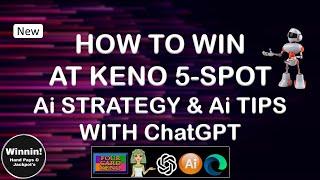 HOW TO WIN AT KENO 5-SPOT AI STRATEGY & AI TIPS #shorts #keno #multi-card #casino  #kenojackpot #ai