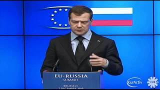 Medvedev Criticizes EU Energy Policy