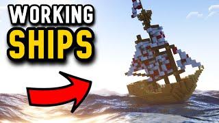 WORKING SHIPS Minecraft Mod Showcase - Eureka! Ships!