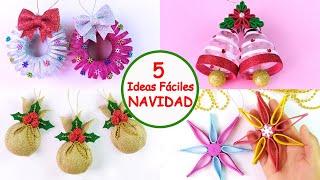 NAVIDAD con BAJO PRESUPUESTO - 5 FABULOSAS MANUALIDADES NAVIDEÑAS QUE DEBES SABER