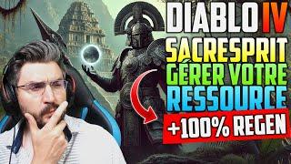 SACRESPRIT : Ne plus avoir de problème de ressource | Diablo 4