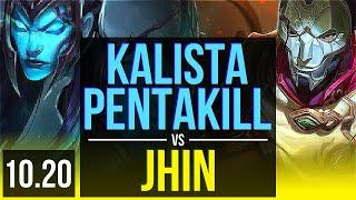 KALISTA & Taric vs JHIN & Alistar (ADC) | Pentakill, KDA 11/1/3, Godlike | KR Master | v10.20