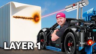 LEGO Cars VS 100 LAYERS of Paper!
