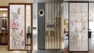 Best Living Room Wall Partition Ideas 2025 | Frosted Glass Film | Staind Glass Room Divider Ideas