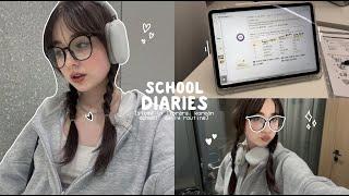 school diaries: romanticizing school life, study vlog, daily routine [ENG/RUS]