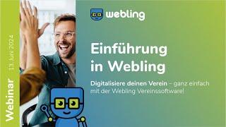 Einführung in Webling Vereinssoftware