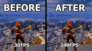 FIX FPS Drops & BOOST FPS in Fortnite Chapter 5 Season 1!