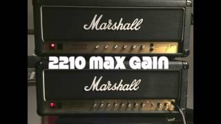 How much gain does a JCM800 have? (2203 vs 2210 ..max gain w/o boost)