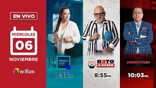 Willax en vivo - MILAGROS LEIVA ENTREVISTA - BETO A SABER - COMBUTTERS - 06/11/2024 | Willax