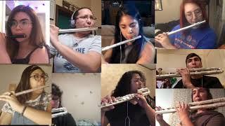 UTSA Flute Ensemble (Virtual Flute Choir) Performs Umoja by Valerie Coleman