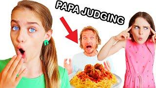 PAPA JUDGES PASTA TWIN TELEPATHY Challenge By The Norris Nuts