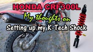 SETTING UP MY K-TECH SHOCK - HONDA CRF300L