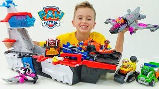 Chris et Niki PAW Patrol Mighty Movie jouets Mission de sauvetage