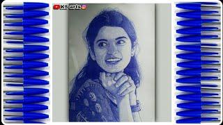 @maithilithakur  | Ballpen Drawing | K5 arts | #28  #maithili #mathilithakur #ballpointpendrawing