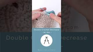 Double Crochet Decrease | Crochet Symbol and Stitch Demo
