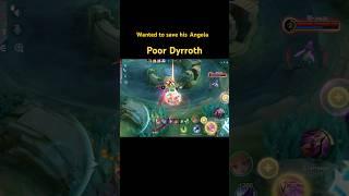 Dyrroth wanted to save his Angela #mlbb #ling  #mobaindia #shorts