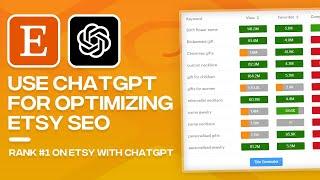 How to Use ChatGPT For Etsy SEO & Descriptions (Connect ChatGPT to Etsy)