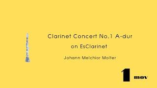 Molter「Clarinet Concert No.1 A-dur」1楽章