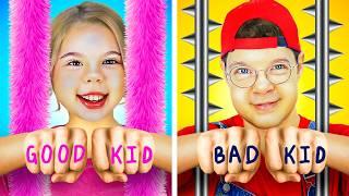 Good Kid VS Bad Kid! Amazing DIY Ideas and Parenting Hacks by Crafty Hype