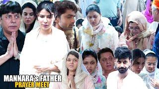 UNCUT | Mannara Chopra's Father Raman Rai Handa Prayer Meet | Abhishek Kumar,Khan Zaadi,Sara,Sudesh