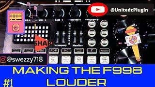 #soundcard MAKE THE F998 SOUND CARD WORK LOUDER #soundequipment #audiointerface #streamingtips